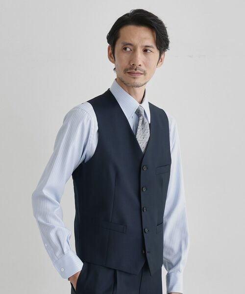 TAKEO KIKUCHI / タケオキクチ ベスト | ドーメル サージ ベスト | 詳細17