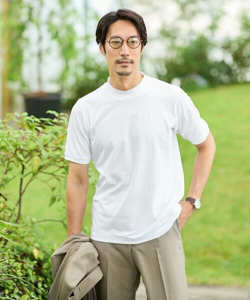 TAKEO KIKUCHI / タケオキクチ カットソー | 【COOL CITY WEAR】インドライ天竺モックネック プルオーバー /吸汗速乾 | 詳細23