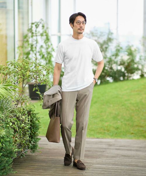 TAKEO KIKUCHI / タケオキクチ カットソー | 【COOL CITY WEAR】インドライ天竺モックネック プルオーバー /吸汗速乾 | 詳細25