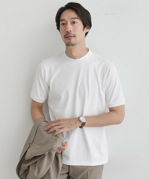 TAKEO KIKUCHI / タケオキクチ カットソー | 【COOL CITY WEAR】インドライ天竺モックネック プルオーバー /吸汗速乾 | 詳細9