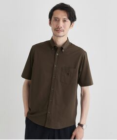 TAKEO KIKUCHI / タケオキクチ シャツ・ブラウス | 【COOL CITY WEAR】ストライプジャージ ボタンダウンシャツ /接触冷感