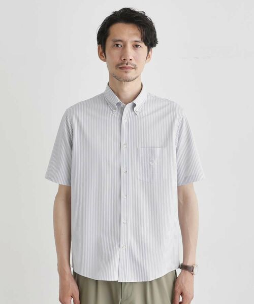 TAKEO KIKUCHI / タケオキクチ シャツ・ブラウス | 【COOL CITY WEAR】ストライプジャージ ボタンダウンシャツ /接触冷感 | 詳細15