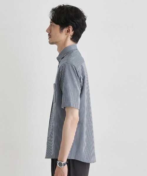 TAKEO KIKUCHI / タケオキクチ シャツ・ブラウス | 【COOL CITY WEAR】ストライプジャージ ボタンダウンシャツ /接触冷感 | 詳細3