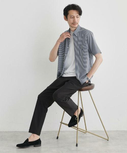 TAKEO KIKUCHI / タケオキクチ シャツ・ブラウス | 【COOL CITY WEAR】ストライプジャージ ボタンダウンシャツ /接触冷感 | 詳細30