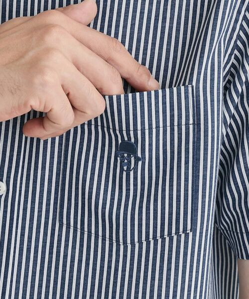 TAKEO KIKUCHI / タケオキクチ シャツ・ブラウス | 【COOL CITY WEAR】ストライプジャージ ボタンダウンシャツ /接触冷感 | 詳細6