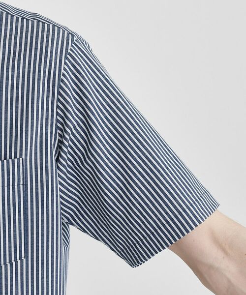 TAKEO KIKUCHI / タケオキクチ シャツ・ブラウス | 【COOL CITY WEAR】ストライプジャージ ボタンダウンシャツ /接触冷感 | 詳細7
