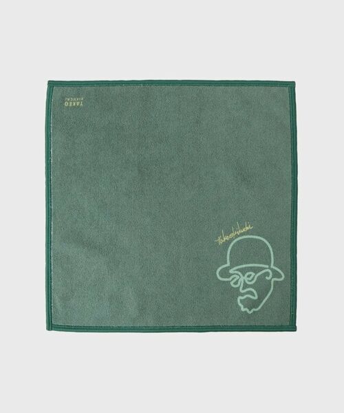 TAKEO KIKUCHI/タケオキクチ ラインアートプリント フォンカチ ブルーグリーン(098) 00