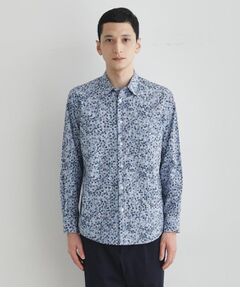 TAKEO KIKUCHI / タケオキクチ シャツ・ブラウス | 【Sサイズ～】ストライプ小花 長袖シャツ