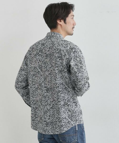 TAKEO KIKUCHI / タケオキクチ シャツ・ブラウス | 【Sサイズ~】ストライプ小花 長袖シャツ | 詳細11