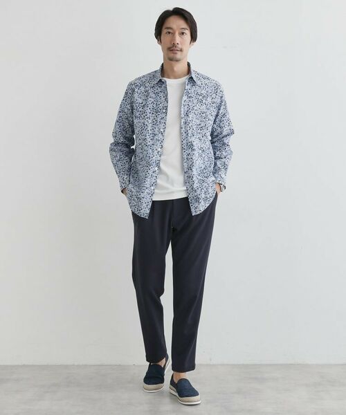 TAKEO KIKUCHI / タケオキクチ シャツ・ブラウス | 【Sサイズ~】ストライプ小花 長袖シャツ | 詳細22