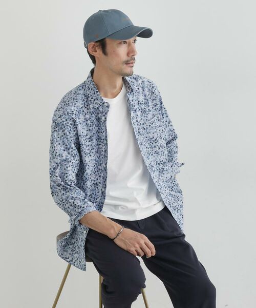 TAKEO KIKUCHI / タケオキクチ シャツ・ブラウス | 【Sサイズ~】ストライプ小花 長袖シャツ | 詳細24