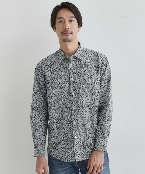 TAKEO KIKUCHI / タケオキクチ シャツ・ブラウス | 【Sサイズ~】ストライプ小花 長袖シャツ | 詳細26