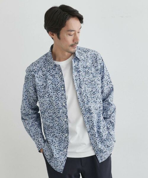 TAKEO KIKUCHI / タケオキクチ シャツ・ブラウス | 【Sサイズ~】ストライプ小花 長袖シャツ | 詳細28