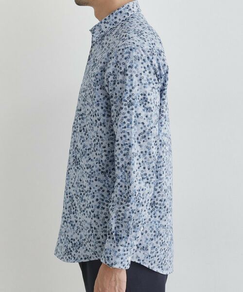 TAKEO KIKUCHI / タケオキクチ シャツ・ブラウス | 【Sサイズ~】ストライプ小花 長袖シャツ | 詳細3