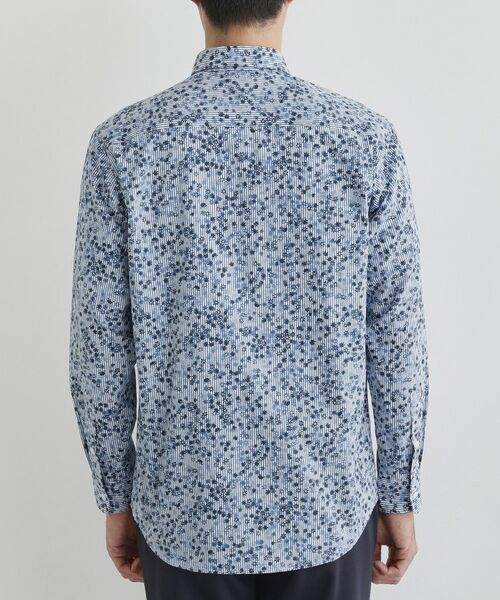 TAKEO KIKUCHI / タケオキクチ シャツ・ブラウス | 【Sサイズ~】ストライプ小花 長袖シャツ | 詳細4