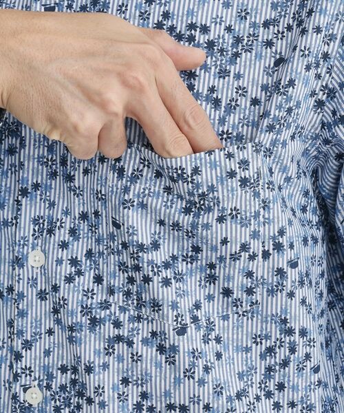 TAKEO KIKUCHI / タケオキクチ シャツ・ブラウス | 【Sサイズ~】ストライプ小花 長袖シャツ | 詳細6