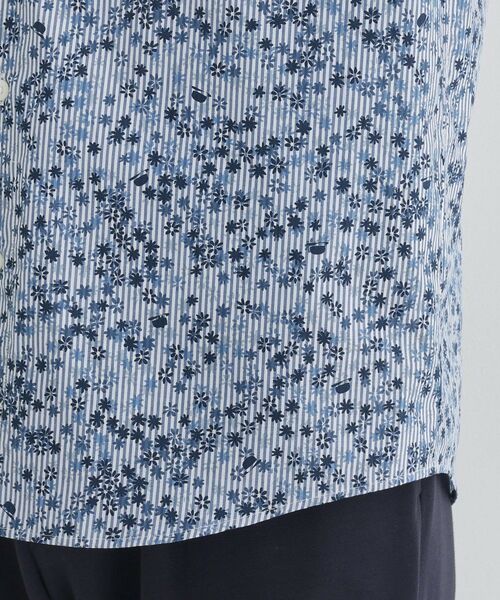 TAKEO KIKUCHI / タケオキクチ シャツ・ブラウス | 【Sサイズ~】ストライプ小花 長袖シャツ | 詳細8