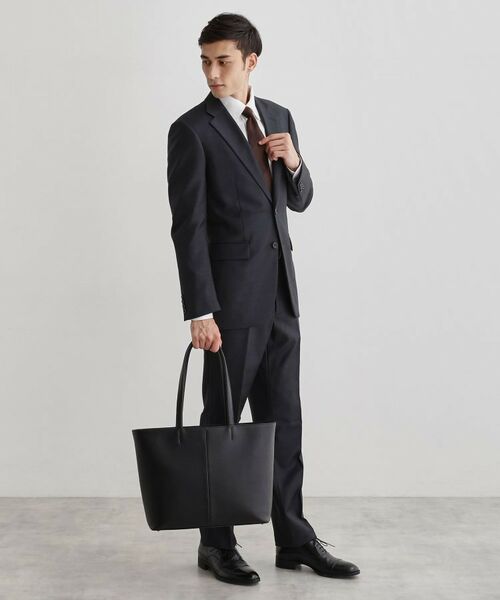 【美品】TAKEO KIKUCHI ブラックトートバッグ タケオキクチ TAKEO KIKUCHI スマート モノトーントートバッグ