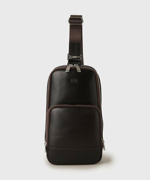 新品同様 TAKEO KIKUCHI タケオキクチ レザーショルダーバッグ 高級 セール】 【ヘビタンレザー】ミニショルダー バッグ