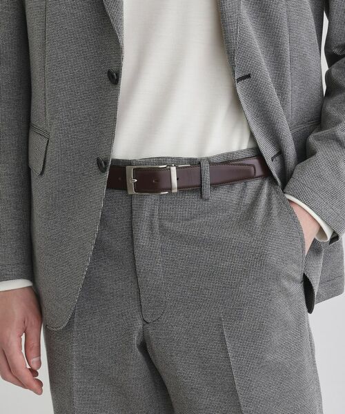 TAKEO KIKUCHI / タケオキクチ ベルト・サスペンダー | クロコ型押しリバーシブルドレスベルト | 詳細10