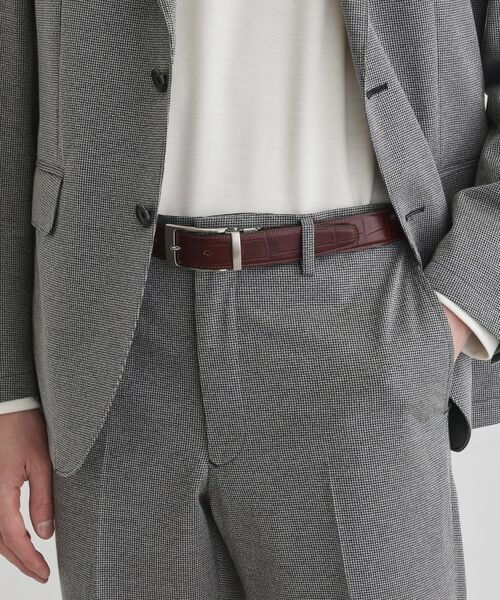 TAKEO KIKUCHI / タケオキクチ ベルト・サスペンダー | クロコ型押しリバーシブルドレスベルト | 詳細11