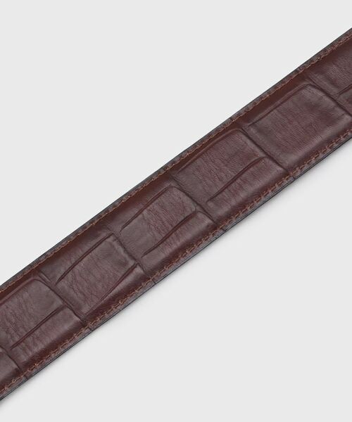 TAKEO KIKUCHI / タケオキクチ ベルト・サスペンダー | クロコ型押しリバーシブルドレスベルト | 詳細9