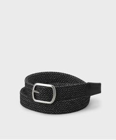 TAKEO KIKUCHI / タケオキクチ ベルト・サスペンダー | メランジリバーシブルゴムメッシュベルト