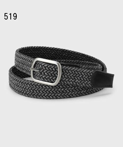 TAKEO KIKUCHI / タケオキクチ ベルト・サスペンダー | メランジリバーシブルゴムメッシュベルト | 詳細2