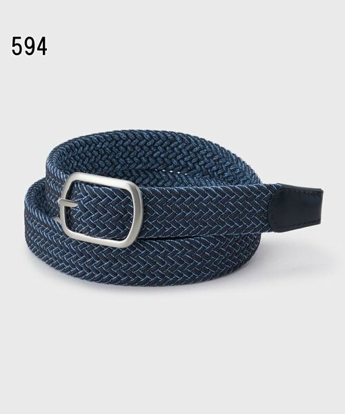 TAKEO KIKUCHI / タケオキクチ ベルト・サスペンダー | メランジリバーシブルゴムメッシュベルト | 詳細5