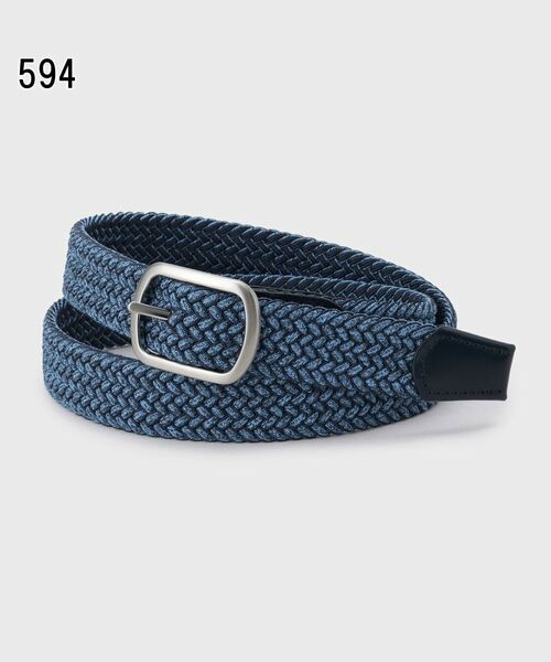 TAKEO KIKUCHI / タケオキクチ ベルト・サスペンダー | メランジリバーシブルゴムメッシュベルト | 詳細6