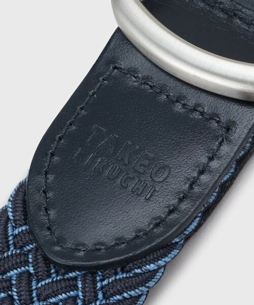 TAKEO KIKUCHI / タケオキクチ ベルト・サスペンダー | メランジリバーシブルゴムメッシュベルト | 詳細9