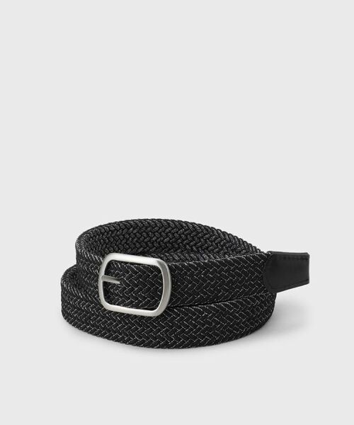 TAKEO KIKUCHI/タケオキクチ メランジリバーシブルゴムメッシュベルト ブラック(519) 00 TAKEO KIKUCHI/タケオキクチ メランジリバーシブルゴムメッシュベルト ブラック(519) 00