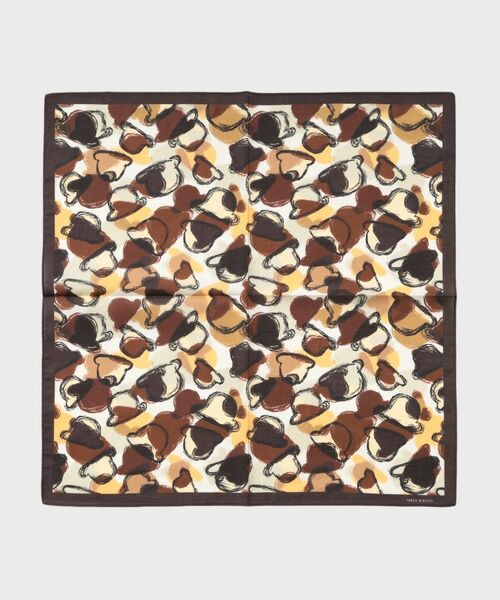 TAKEO KIKUCHI/タケオキクチ ボーラーハットプリントハンカチ ブラウン(144) 00