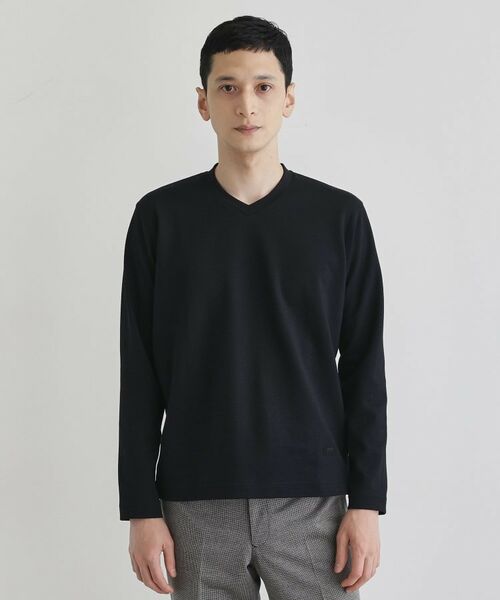 TAKEO KIKUCHI / タケオキクチ カットソー | 【尾州織】ブリスタ Vネック カットソー | 詳細14