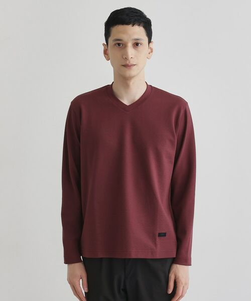 TAKEO KIKUCHI / タケオキクチ カットソー | 【尾州織】ブリスタ Vネック カットソー | 詳細2
