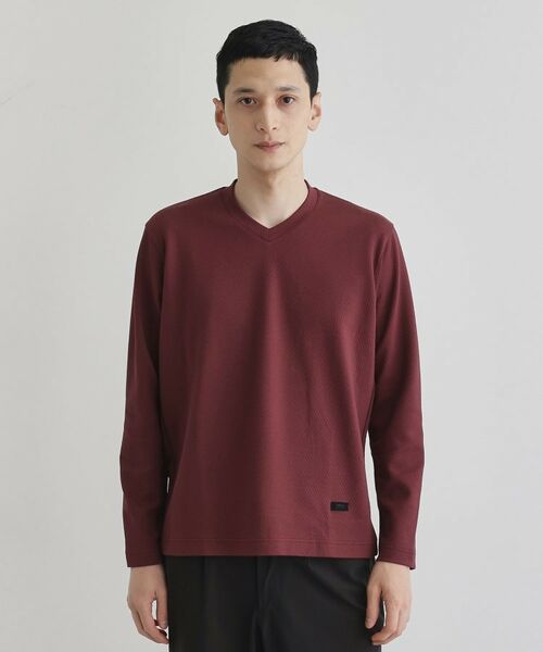 TAKEO KIKUCHI / タケオキクチ カットソー | 【尾州織】ブリスタ Vネック カットソー | 詳細20