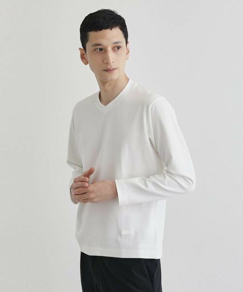 TAKEO KIKUCHI / タケオキクチ カットソー | 【尾州織】ブリスタ Vネック カットソー | 詳細9