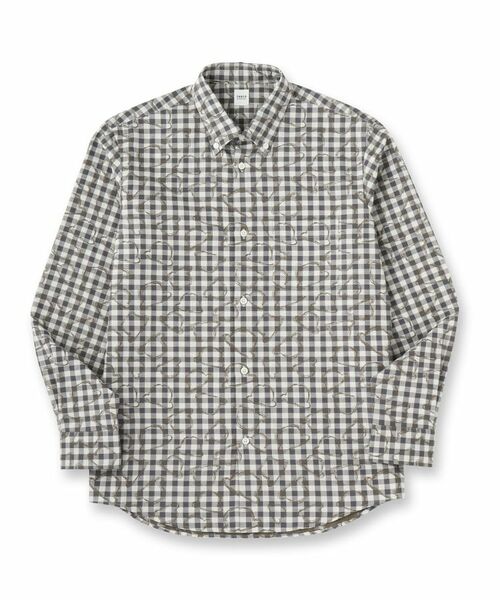 TAKEO KIKUCHI / タケオキクチ シャツ・ブラウス | チェックボーラーガーゼシャツ | 詳細1