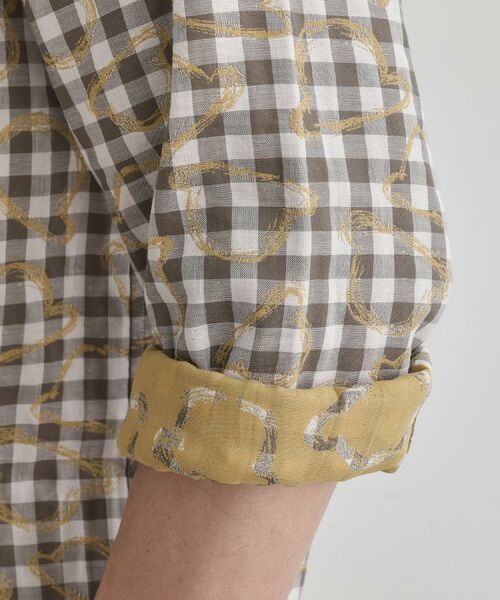 TAKEO KIKUCHI / タケオキクチ シャツ・ブラウス | チェックボーラーガーゼシャツ | 詳細14