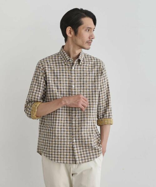 TAKEO KIKUCHI / タケオキクチ シャツ・ブラウス | チェックボーラーガーゼシャツ | 詳細16
