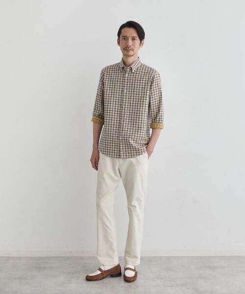 TAKEO KIKUCHI / タケオキクチ シャツ・ブラウス | チェックボーラーガーゼシャツ | 詳細17