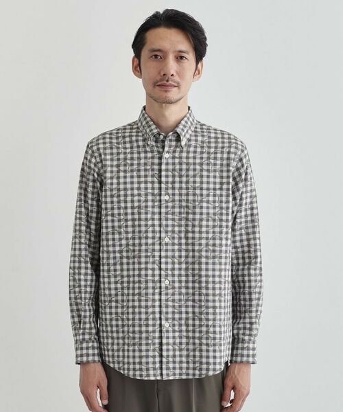 TAKEO KIKUCHI / タケオキクチ シャツ・ブラウス | チェックボーラーガーゼシャツ | 詳細2