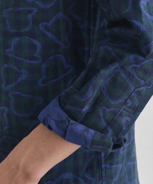 TAKEO KIKUCHI / タケオキクチ シャツ・ブラウス | チェックボーラーガーゼシャツ | 詳細23