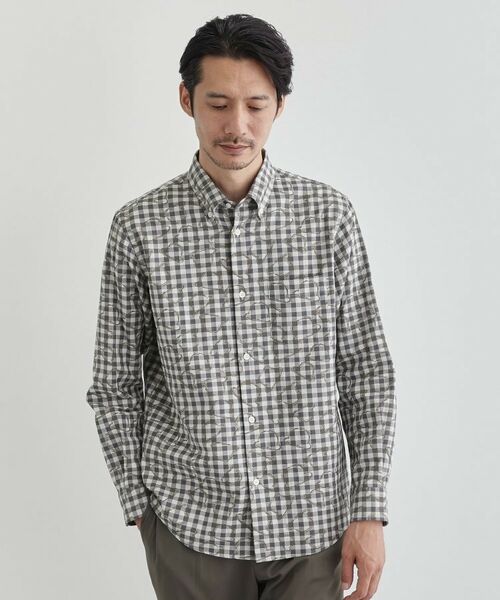 TAKEO KIKUCHI / タケオキクチ シャツ・ブラウス | チェックボーラーガーゼシャツ | 詳細28