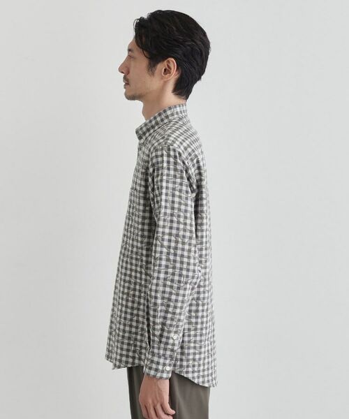 TAKEO KIKUCHI / タケオキクチ シャツ・ブラウス | チェックボーラーガーゼシャツ | 詳細3