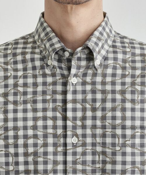 TAKEO KIKUCHI / タケオキクチ シャツ・ブラウス | チェックボーラーガーゼシャツ | 詳細5