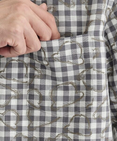 TAKEO KIKUCHI / タケオキクチ シャツ・ブラウス | チェックボーラーガーゼシャツ | 詳細6