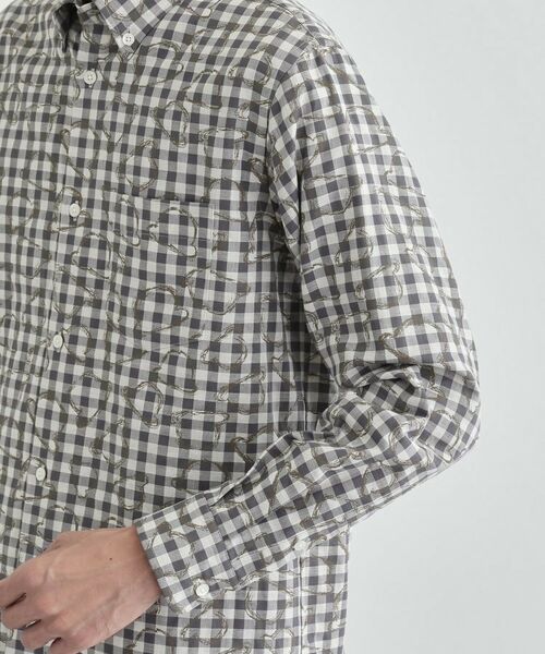 TAKEO KIKUCHI / タケオキクチ シャツ・ブラウス | チェックボーラーガーゼシャツ | 詳細7