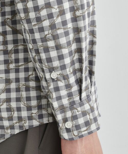 TAKEO KIKUCHI / タケオキクチ シャツ・ブラウス | チェックボーラーガーゼシャツ | 詳細8