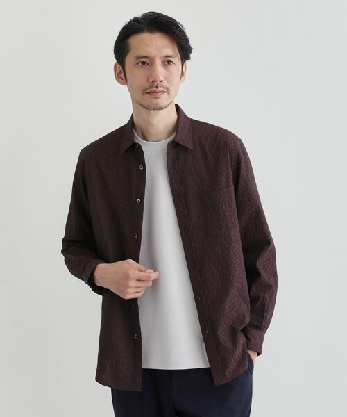 TAKEO KIKUCHI / タケオキクチ シャツ・ブラウス | 【Made in JAPAN】播州織 ドビー千鳥シャツ | 詳細14